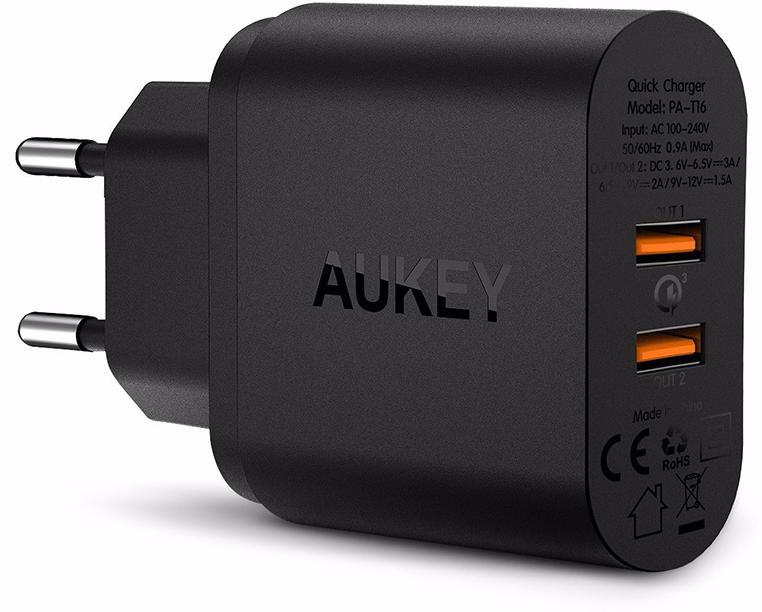 

Сетевое зарядное устройство Aukey USB Wall Charger PA-T16 (Black)