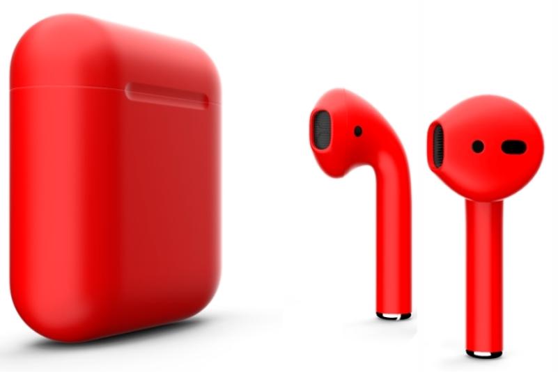 

Наушники Apple AirPods Color 2 в футляре с беспроводной зарядкой (Red Matt)