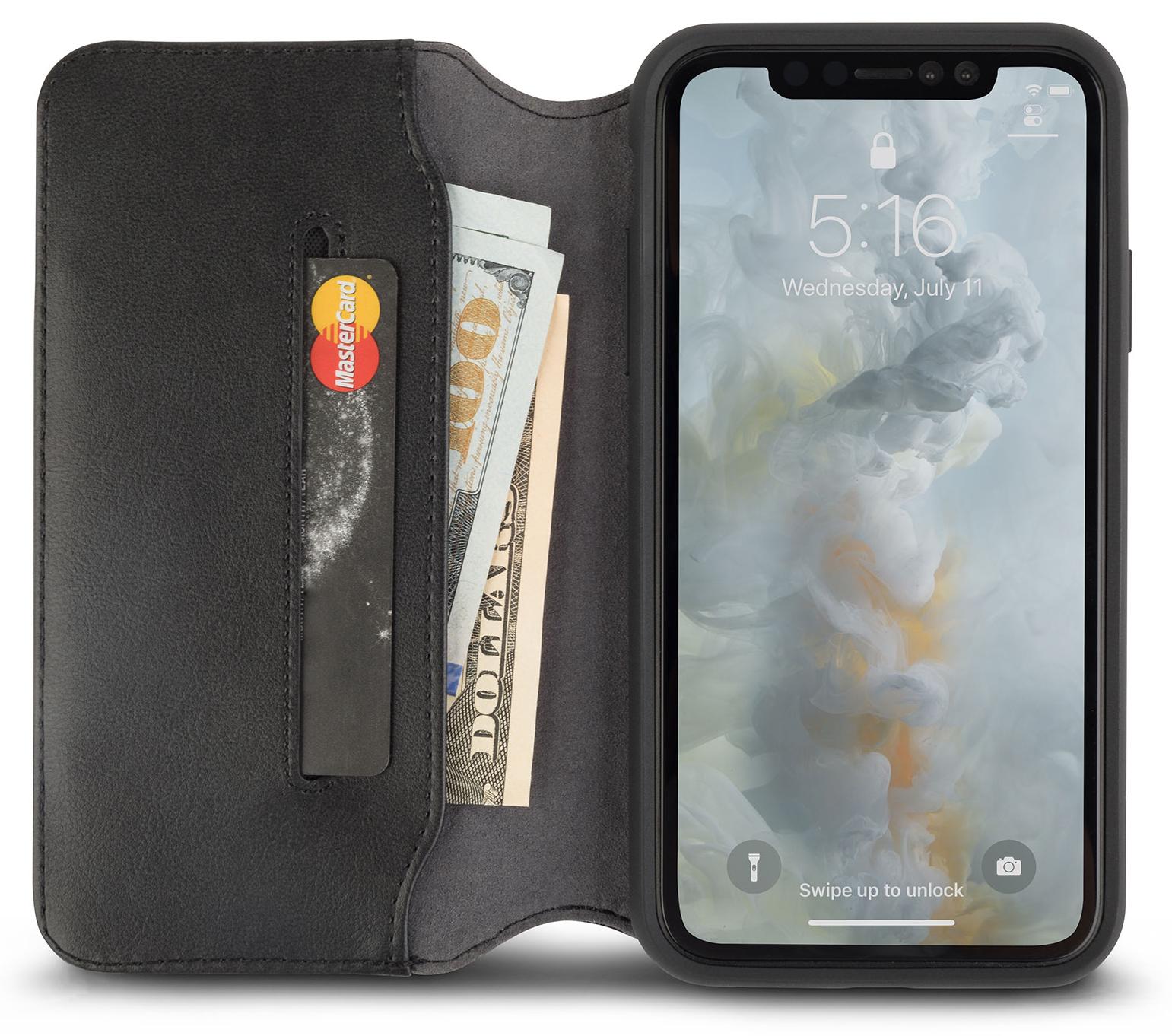 Купить чехол-бумажник Moshi Overture (99MO091011) для Apple iPhone Xs Max  (Charcoal Black) 996784 в Москве в каталоге чехлов-книжек для смартфонов с  доставкой. Характеристики, цены в интернет-магазине iCover.