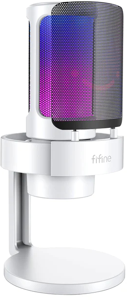 Конденсаторный USB-микрофон Fifine AmpliGame A8 (White) купить в интернет-магазине icover