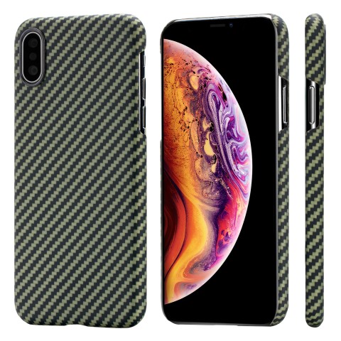 

Чехол Pitaka MagCase (KI8005XS) для iPhone XS/X (Black/Green)