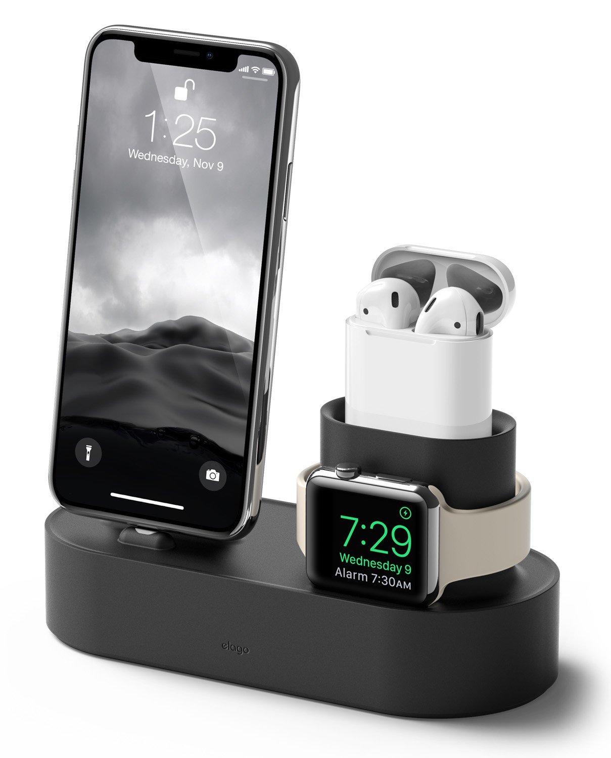 

Док-станция Elago Charging Hub 3 in 1 (EST-TRIO-BK) для устройств Apple (Black)