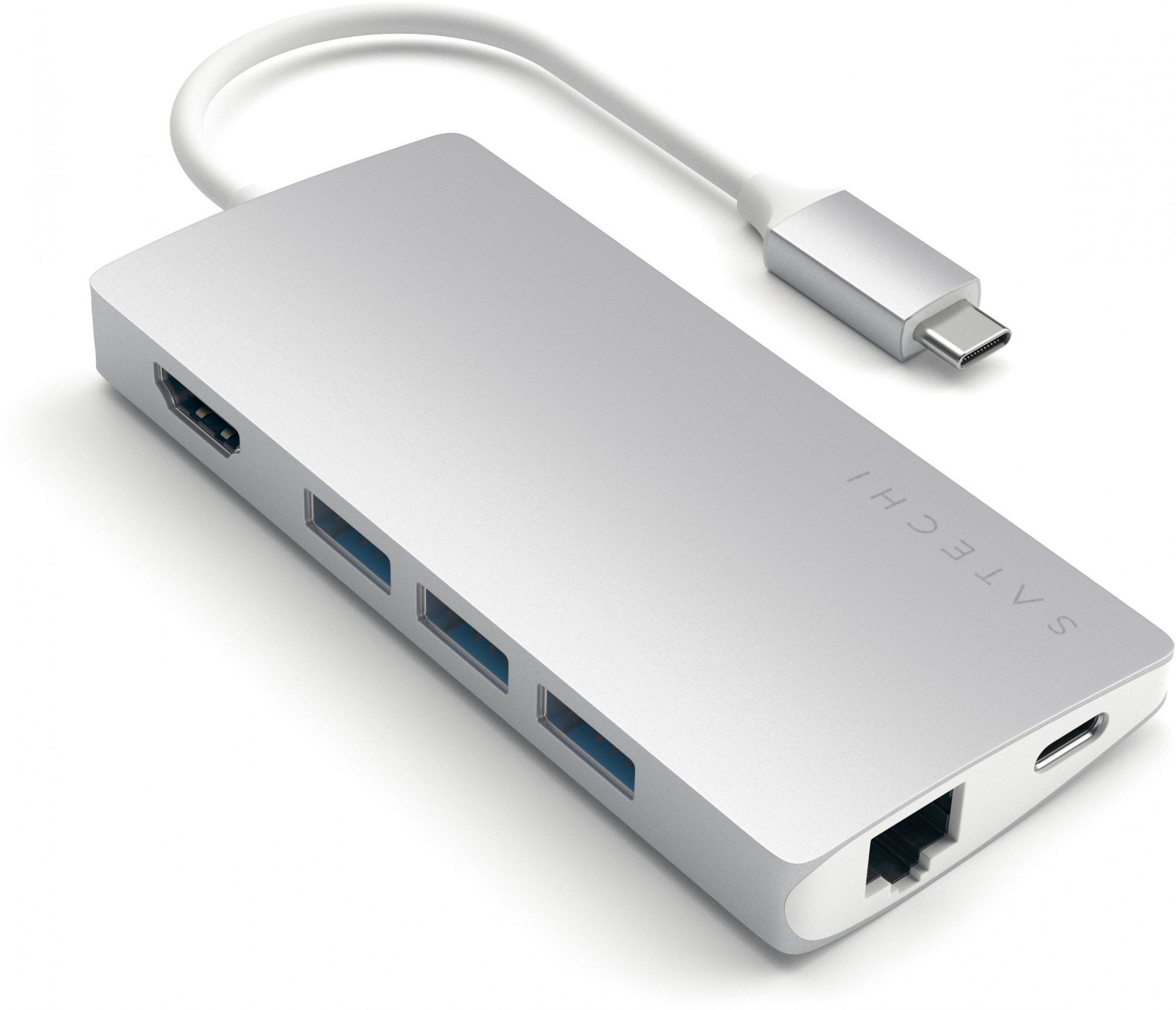 

Хаб Satechi Multi-Port V2 Type-C 4K with Ethernet (Silver)