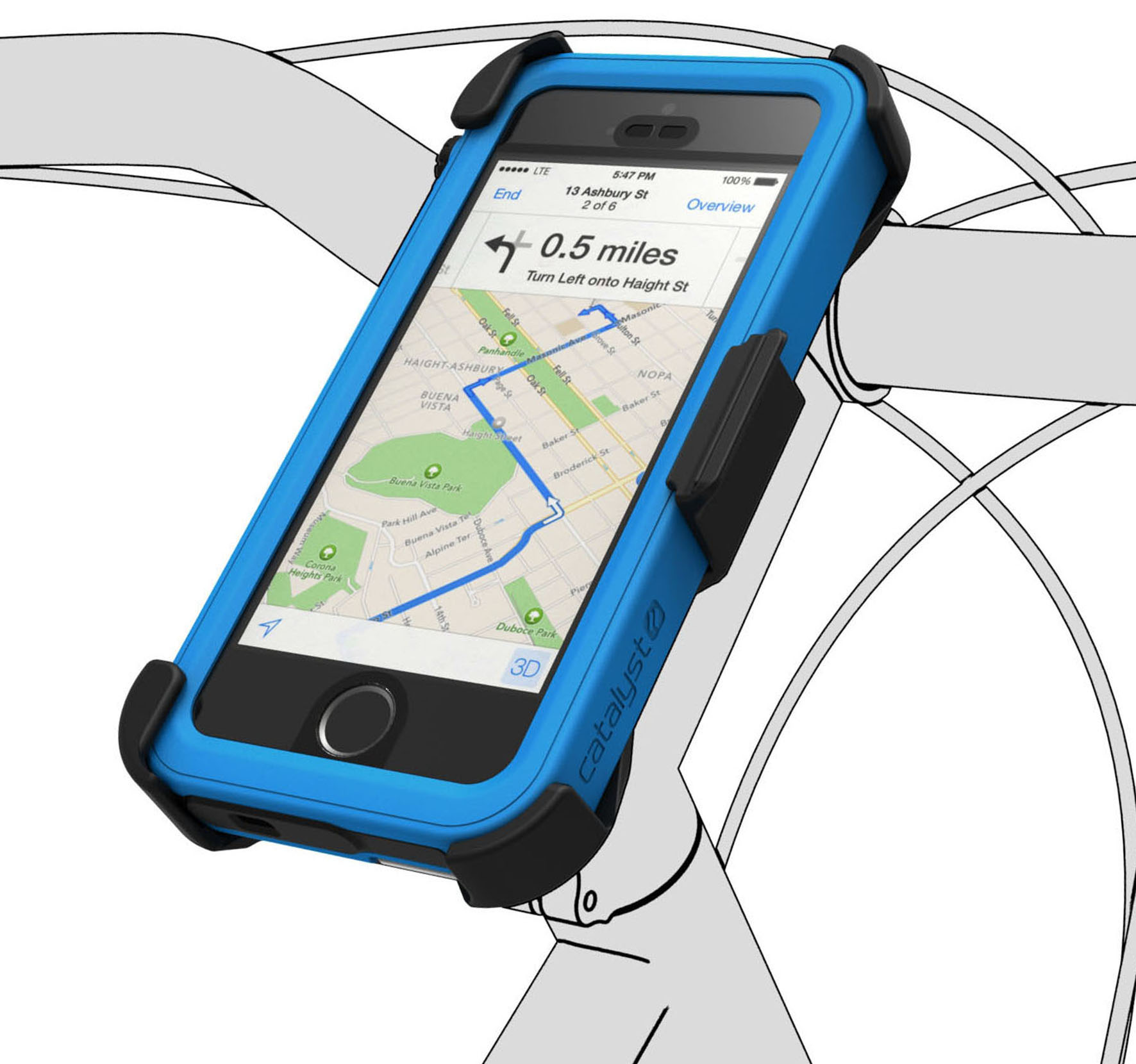 Купить велосипедное крепление Catalyst Bike Mount для iPhone 5/5S/5C/SE в  Москве в каталоге спортивных чехлов для смартфонов с доставкой.  Характеристики, цены в интернет-магазине iCover.