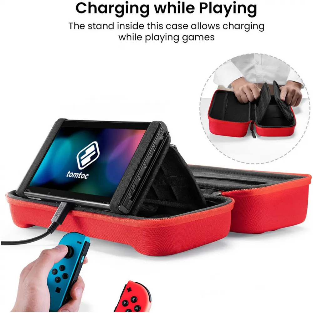 Купить чехол Tomtoc Travel Case для Nintendo Switch/OLED (Red) в Москве в  каталоге геймпадов с доставкой. Характеристики, цены в интернет-магазине  iCover.