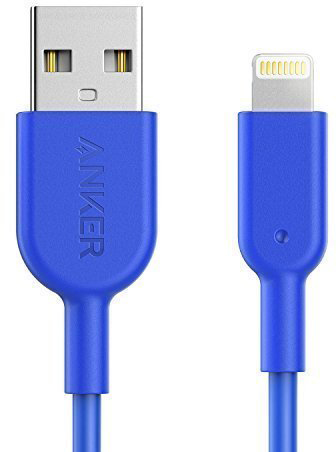 

Кабель для iPhone, iPad Anker Powerline II Lightning 0.9 m A8432H31 (Blue)