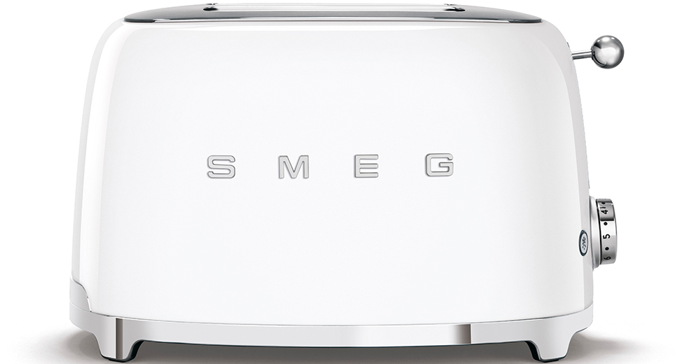 Тостер Smeg (TSF01WHEU) на 2 ломтика (White) купить в интернет-магазине icover