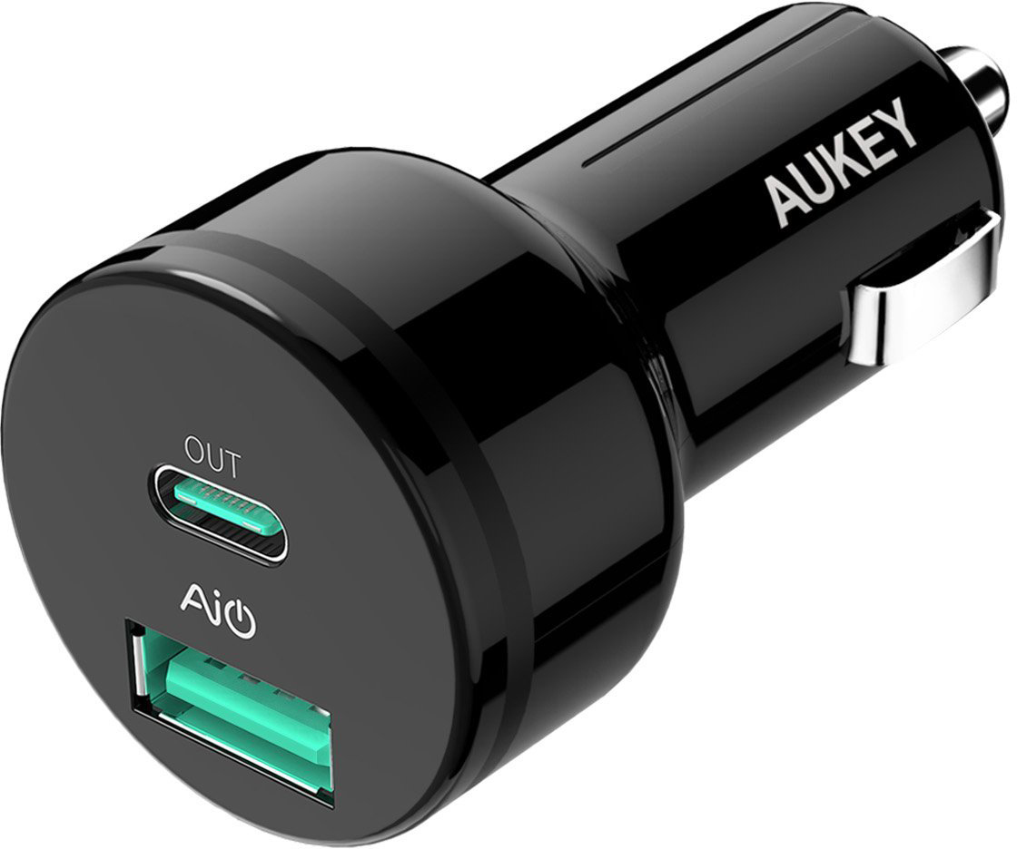 

Автомобильная зарядка Aukey СС-Y7 Power Delivery 2.0 USB-C (Black)