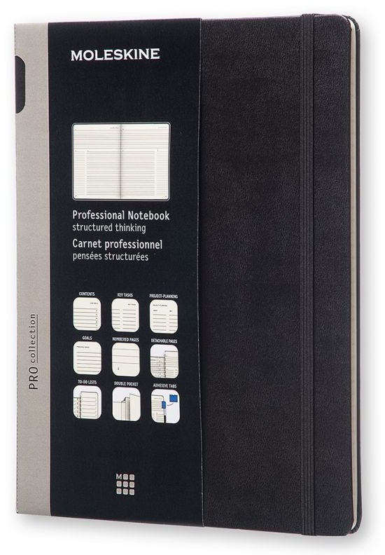 

Блокнот Moleskine Professional XLarge (PROPFNTB4HBK) в линейку (Black)