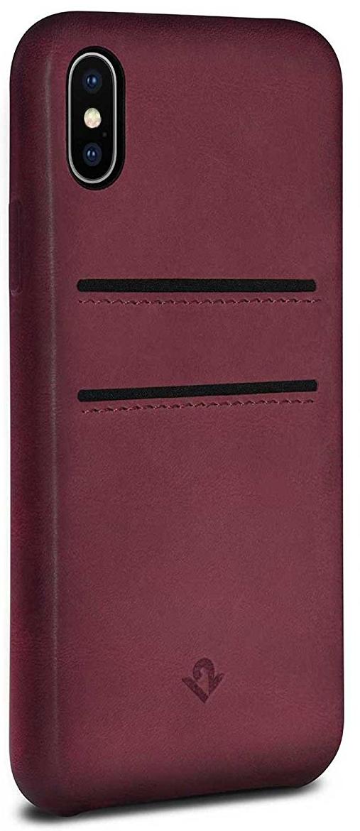 

Чехол-накладка twelve south Relaxed Leather X для Apple iPhone X (Marsala)