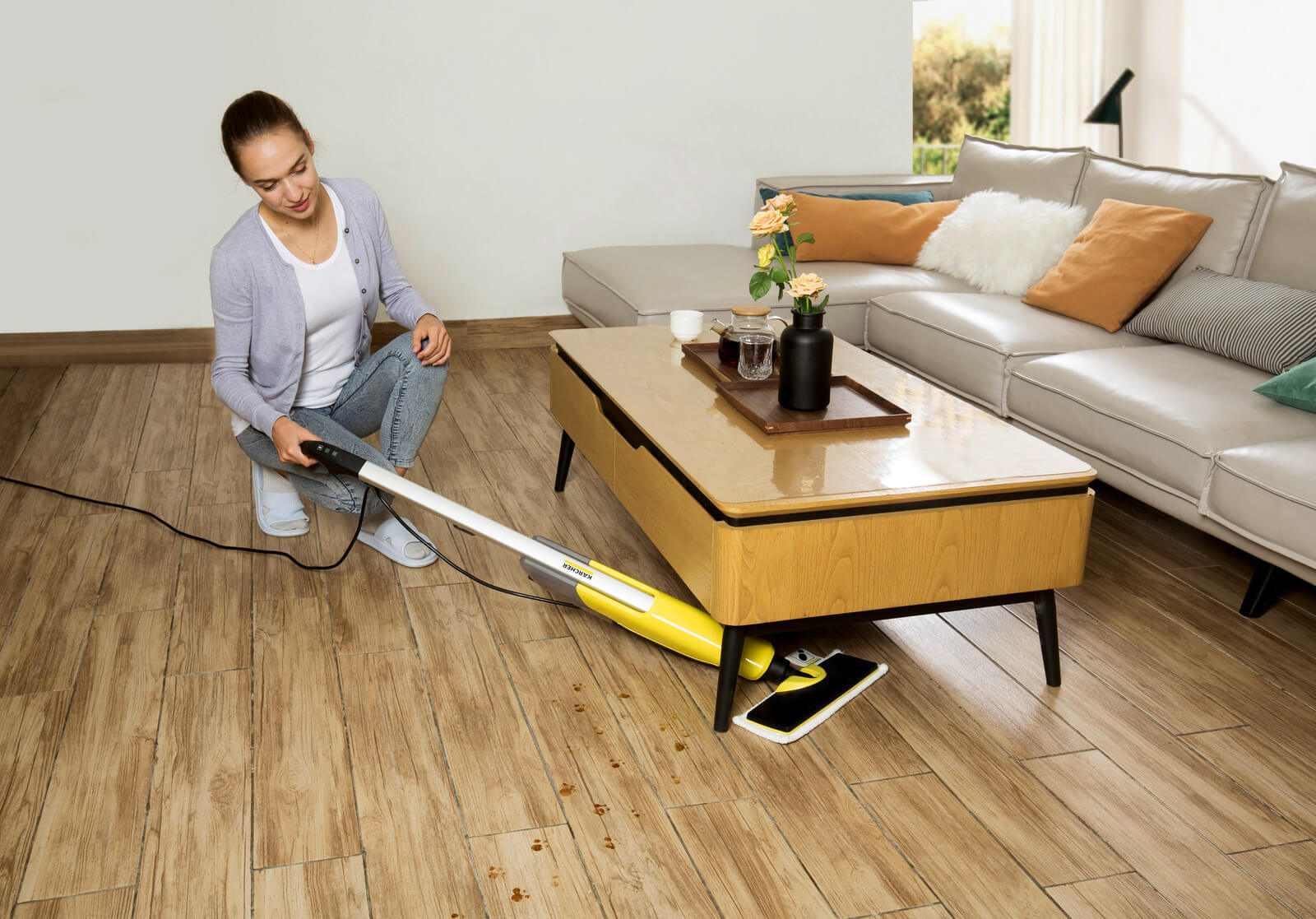 Купить паровая швабра Karcher SC 2 Upright EasyFix 1.513-345.0 (Yellow) в  Москве в каталоге пароочистителей с доставкой. Характеристики, цены в  интернет-магазине iCover.