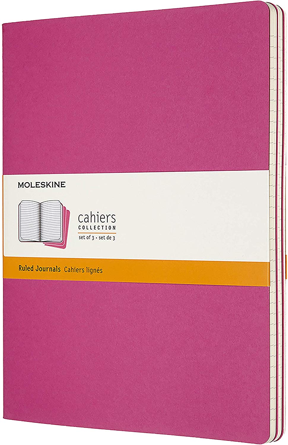 

Набор Moleskine Cahier Journal XLarge (CH023D17) 3 нелинованных блокнота (Kinetic Pink)