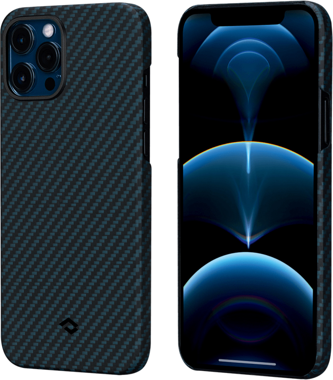 

Чехол Pitaka MagEZ (KI1208PM) для iPhone 12 Pro Max (Black/Blue)