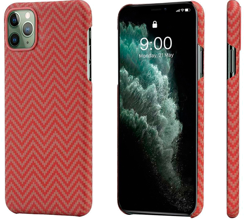 

Чехол Pitaka MagCase (KI1107) для iPhone 11 Pro (Red/Orange)