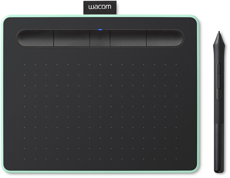 Графический планшет Wacom Intuos M Bluetooth CTL-6100WLE-N (Pistachio) купить в интернет-магазине icover