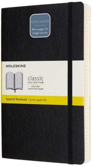 

Блокнот Moleskine Classic Soft Expanded Large QP617EXP (Black)