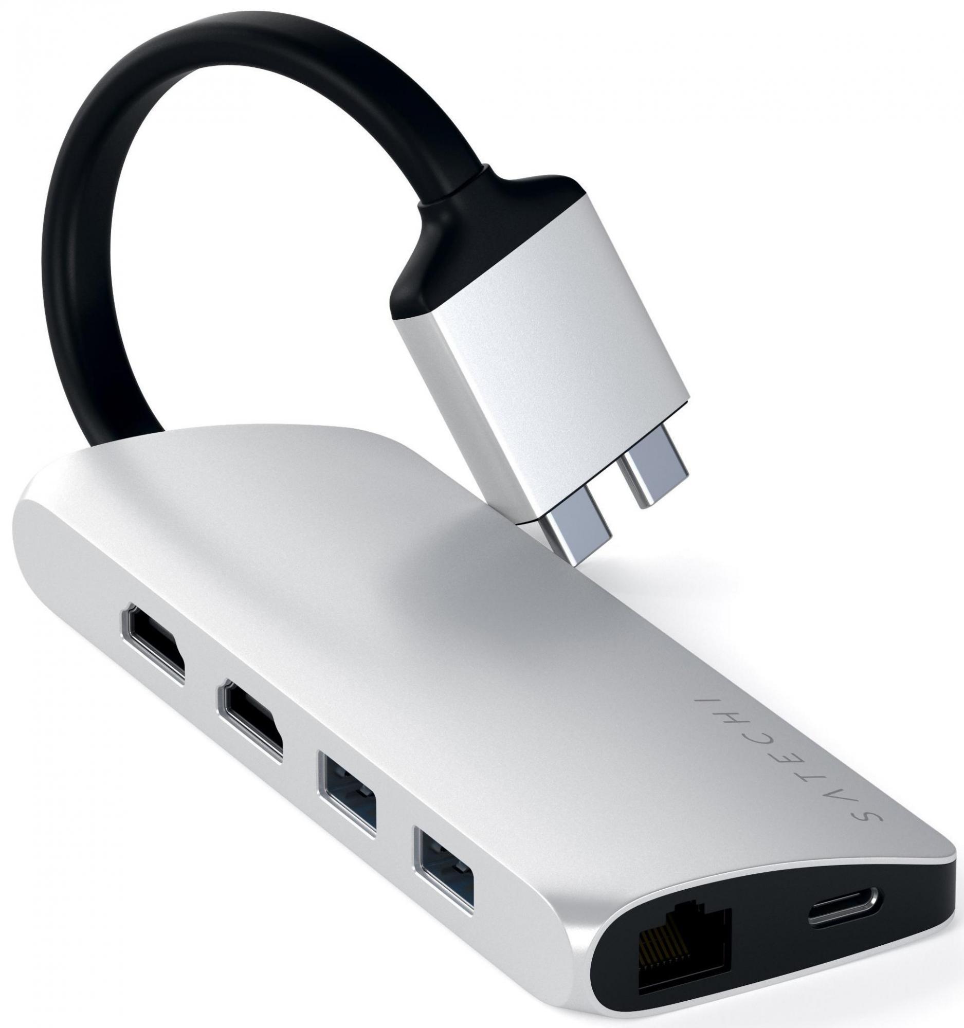 

Адаптер Satechi Type-C Dual Multimedia Adapter ST-TCDMMAS (Silver)