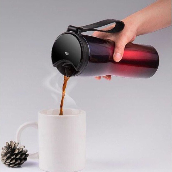 Термокружка KissKissFish MOKA Smart Coffee Tumbler (Violet) купить в интернет-магазине icover