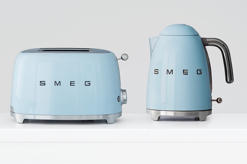 Тостер Smeg на 2 хлебца TSF01PBEU (Blue) купить в интернет-магазине icover