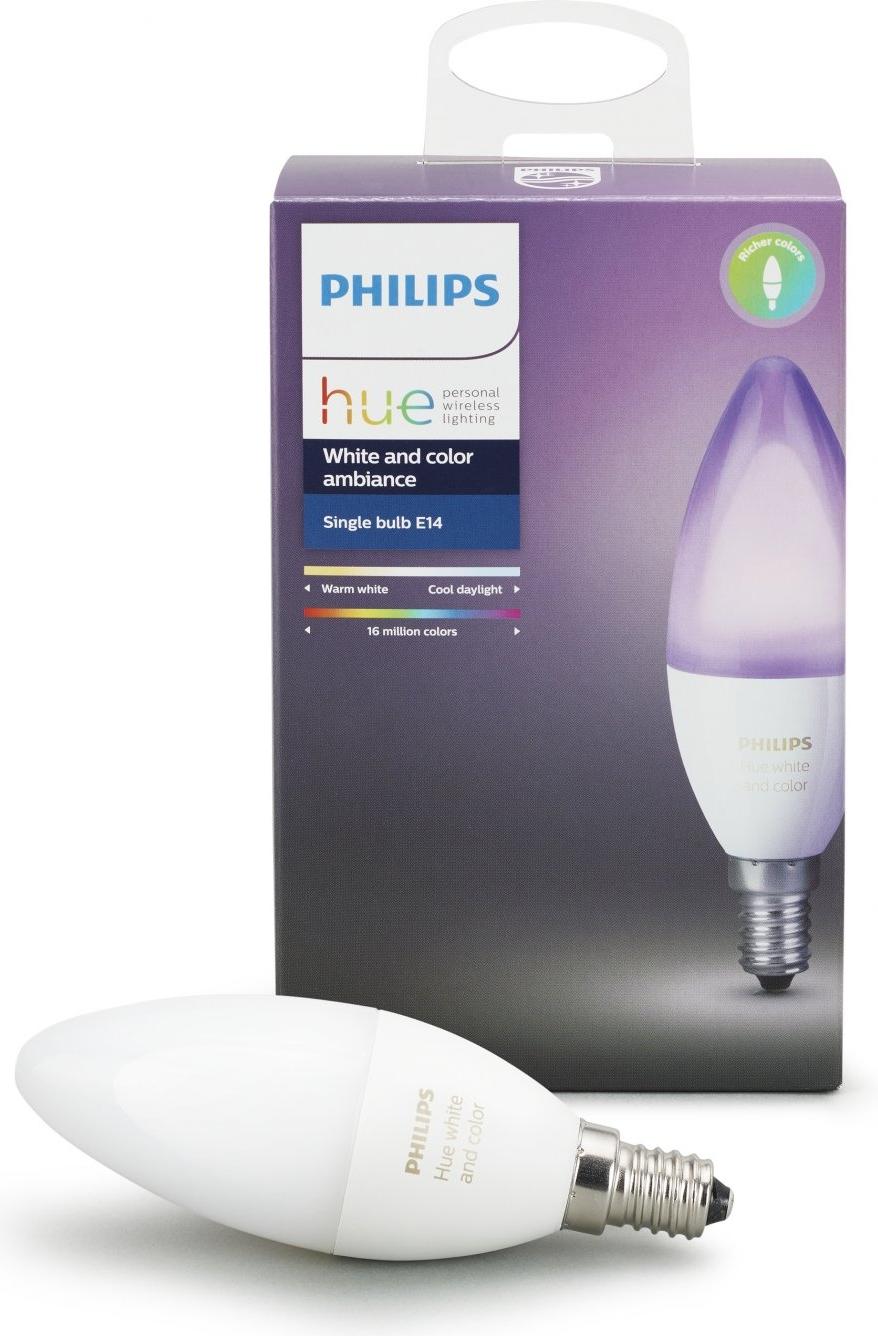 

Умная светодиодная лампа Philips Hue White and Color Ambiance E14 (15160)