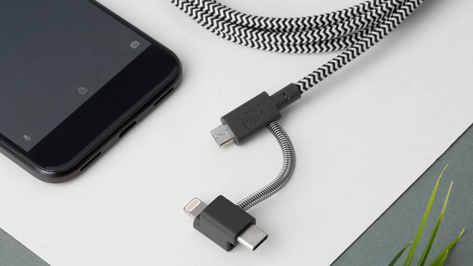 Купить кабель для iPhone, iPad Native Union Belt Universal  (BELT-KV-ULC-ZEB-V2) USB to Lightning/microUSB/USB-C 2m (Zebra) в Москве в  каталоге дата - кабелей с доставкой. Характеристики, цены в  интернет-магазине iCover.