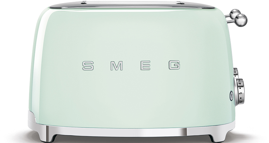 Тостер Smeg (TSF03PGEU) на 4 ломтика (Pastel Green) купить в интернет-магазине icover