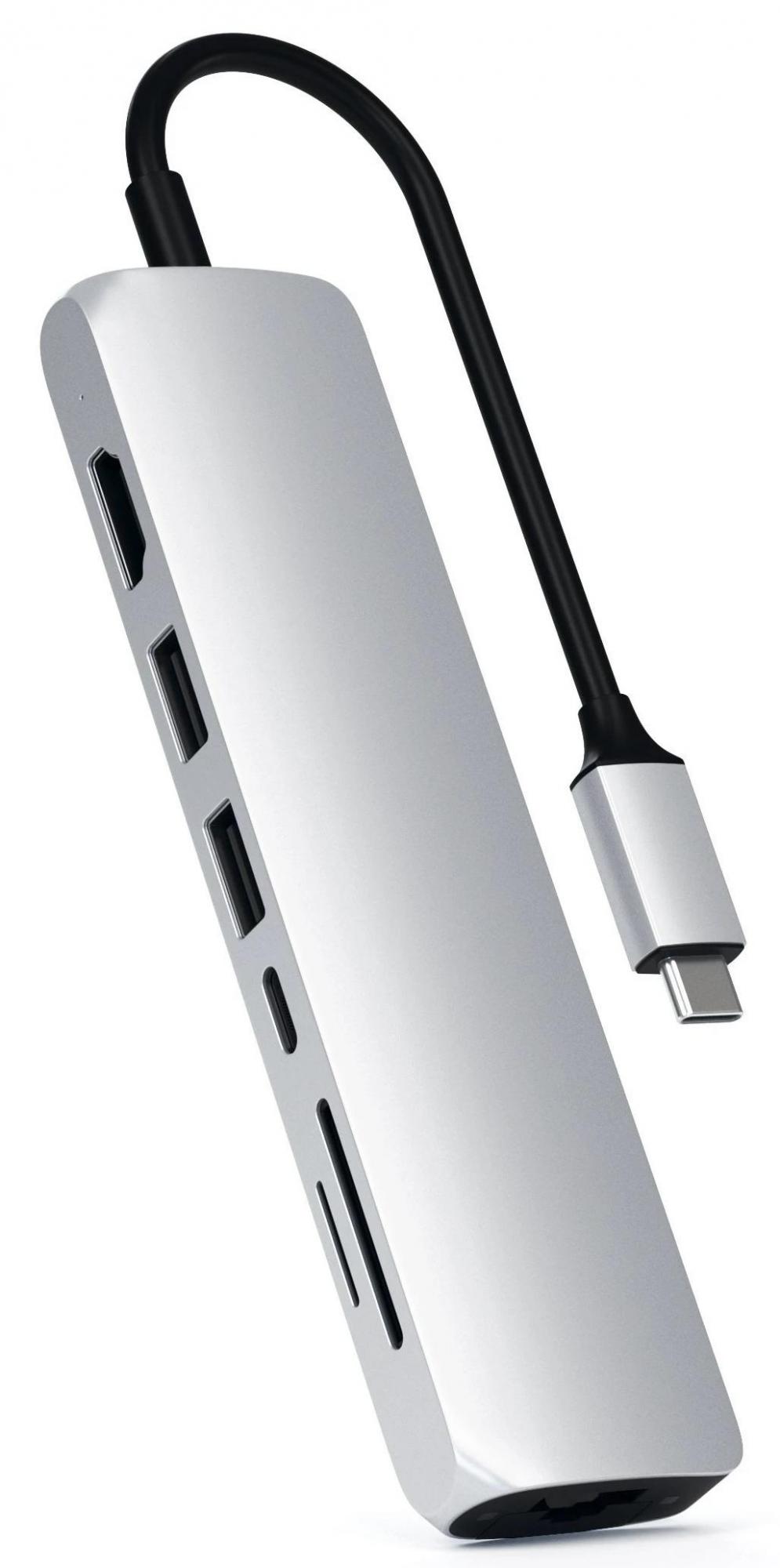 

Хаб Satechi USB-C Slim Multi-Port Adapter ST-UCSMA3S (Silver)