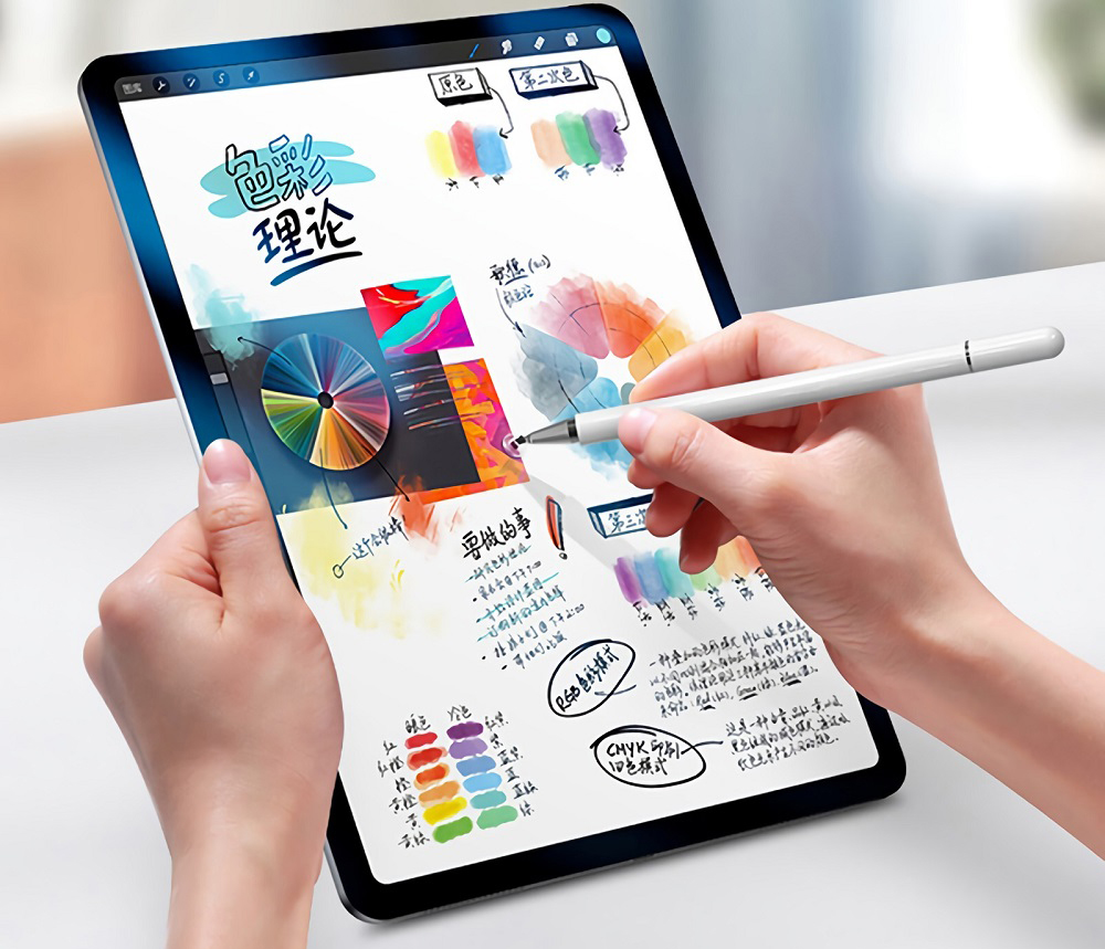 Стилус Wiwu Pencil One (White) ручка для планшета для iOS и Android,  магнитный стилус для рисования, высокочувствительный сенсор