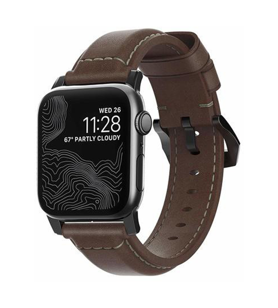 

Ремешок Nomad Traditional Strap (NM1A3RBT00) для Apple Watch Series SE/6/2/3/4 38/40 mm (Brown/Black)