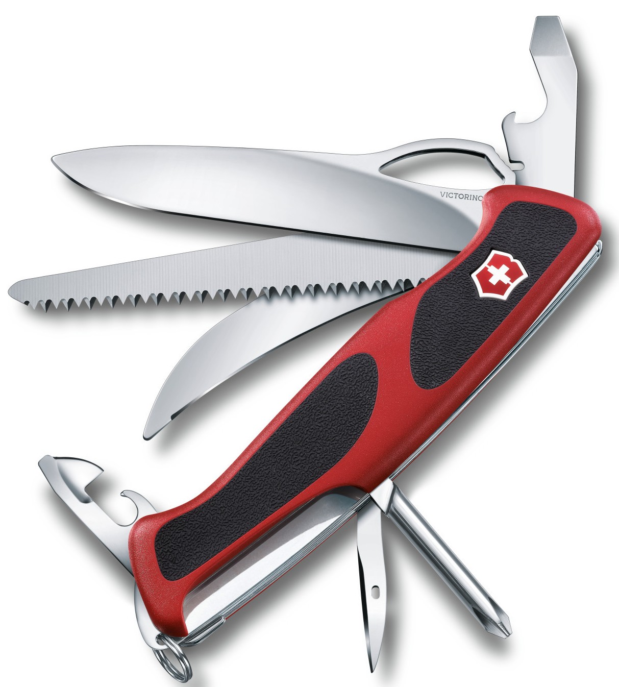 

Нож перочинный Victorinox RangerGrip 58 Hunter 0.9683.MC (Red/Black)