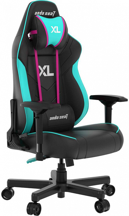 Игровое кресло AndaSeat Excel Edition (Black/Turquoise) купить в интернет-магазине icover