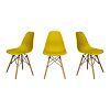 Комплект стульев RIDBERG DSW EAMES 3 шт. (Yellow) купить в интернет-магазине icover