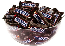 Шоколадные конфеты Snickers Minis, орехи, карамель (500г) купить в интернет-магазине icover