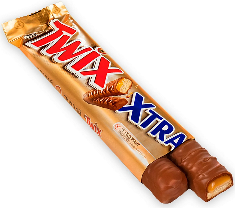 Шоколадный батончик Twix Xtra, 82 г х 24 шт. купить в интернет-магазине icover