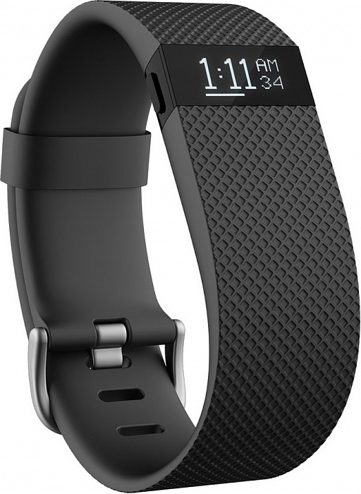 Fitbit Charge HR L - спортивный браслет пульсометр (Black) купить в интернет-магазине icover