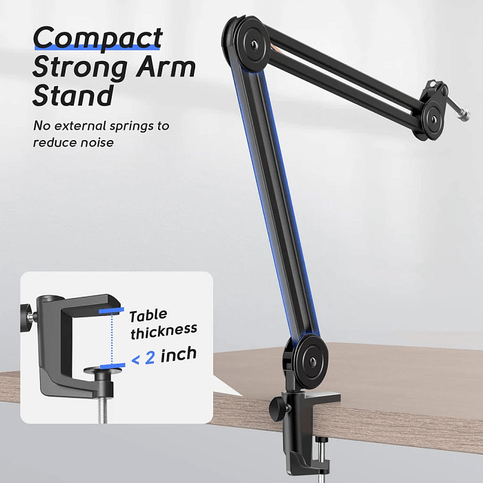 Микрофонная стойка Fifine Boom Arm BM63 (Black) купить в интернет-магазине icover