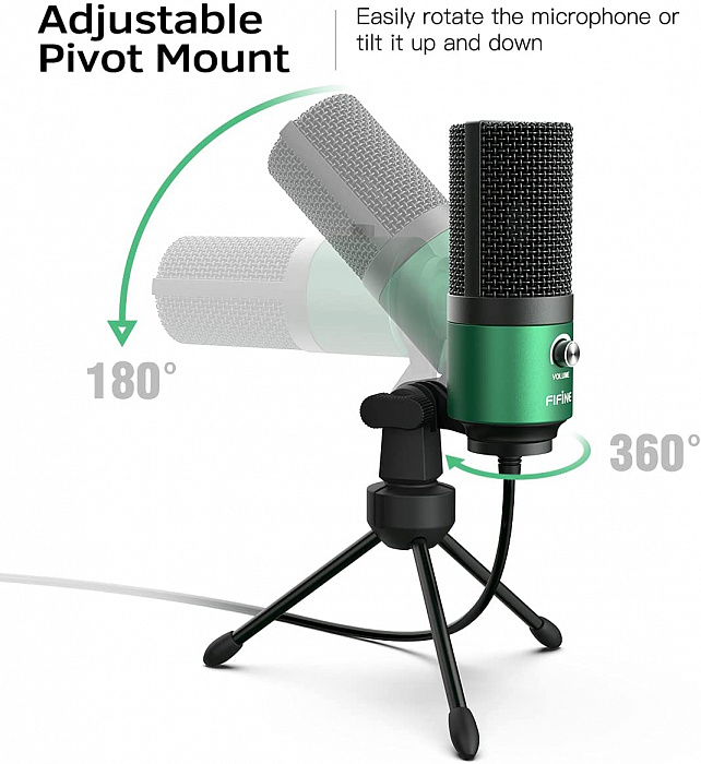 Микрофон Fifine K669 (Green) купить в интернет-магазине icover