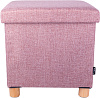 Пуф складной с ящиком Ridberg BOX Wool (Pink) купить в интернет-магазине icover