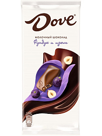 Молочный шоколад Dove с фундуком и изюмом (90 г.) купить в интернет-магазине icover