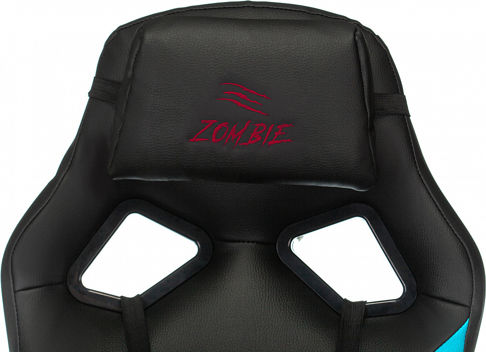 Игровое кресло Бюрократ Zombie DRIVER (Black/Blue) купить в интернет-магазине icover