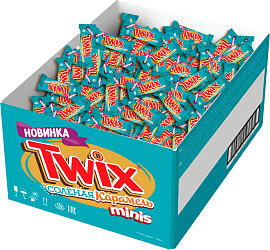 Шоколадные конфеты Twix Minis, соленая карамель, печенье (500г) купить в интернет-магазине icover