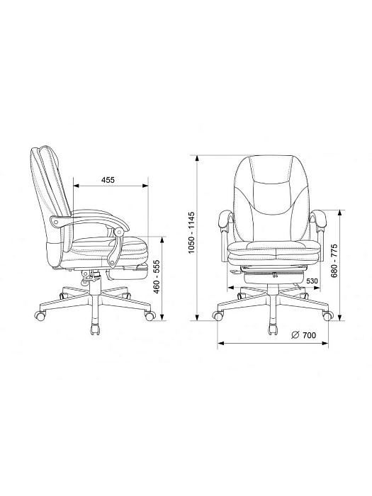 Кресло руководителя Бюрократ CH-868MSG-F (Grey) купить в интернет-магазине icover