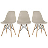 Комплект стульев RIDBERG DSW EAMES 3 шт. (Beige) купить в интернет-магазине icover