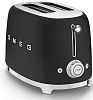 Тостер Smeg (TSF01BLMEU) на 2 ломтика (Black Matte) купить в интернет-магазине icover