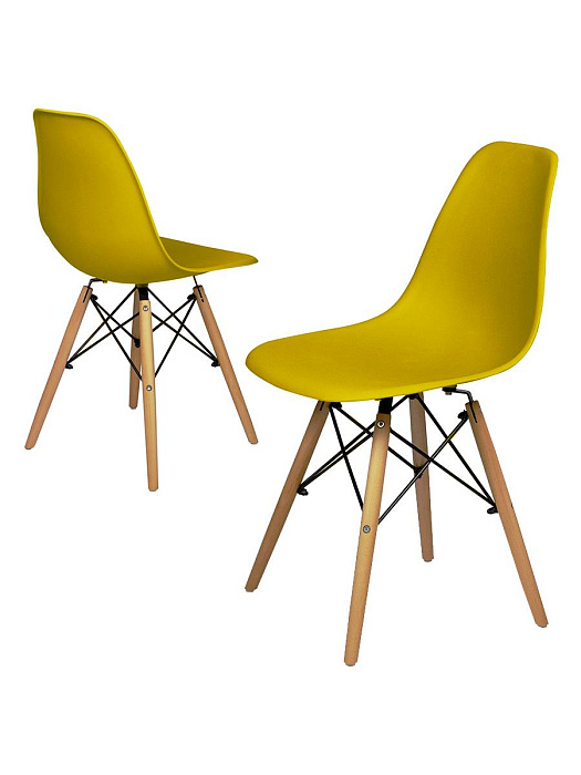 Комплект стульев RIDBERG DSW EAMES 4 шт. (Yellow) купить в интернет-магазине icover