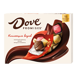 Конфеты Dove Promises Коллекция вкусов c фундуком, миндалем и карамелью с волнующими посланиями (118г) купить в интернет-магазине icover