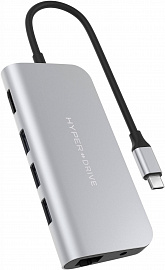 USB-концентратор HyperDrive Power 9-in-1 USB-C HD30F (Silver) купить в интернет-магазине icover