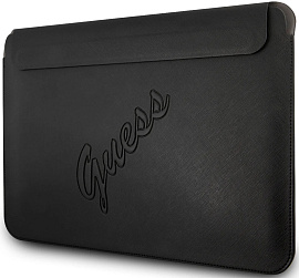 Чехол Guess Sleeve Saffiano Script logo (GUCS13PUSASBK) для ноутбуков 13" (Black) купить в интернет-магазине icover