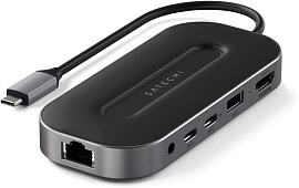 USB-хаб Satechi USB4 Multiport Adapter (ST-U4MGEM) 2.5G Ethernet, 8K HDMI, USB-A, USB-C PD (Space Grey) купить в интернет-магазине icover