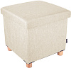 Пуф складной с ящиком Ridberg BOX Wool (Beige) купить в интернет-магазине icover